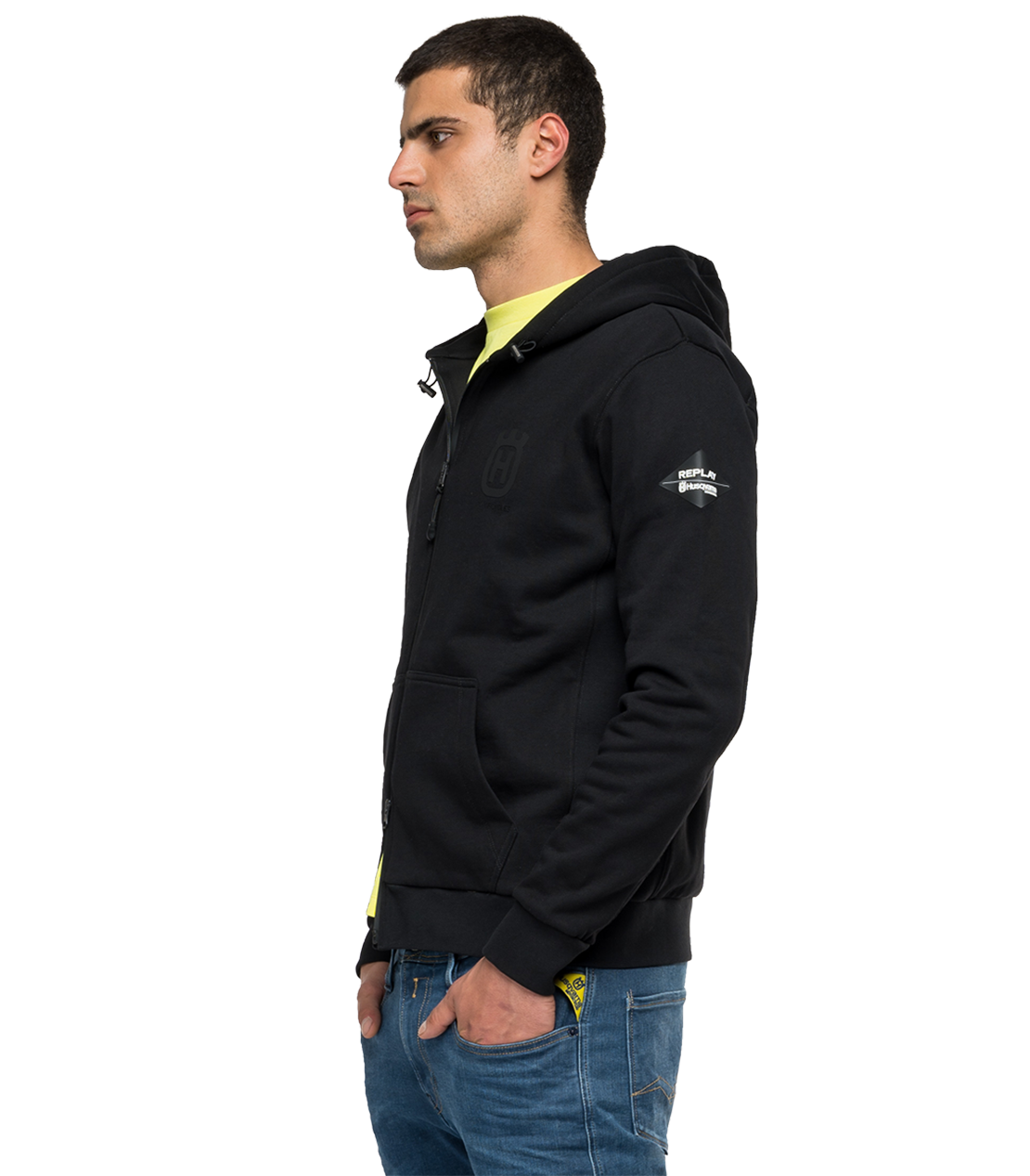 フルジップフーディー REPLAY FOR HUSQVARNA 詳細画像 ブラック 3